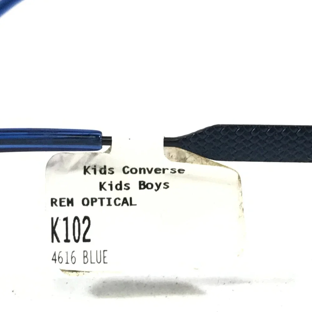 Converse Kids Eyeglasses Frames K102 NAVY Blue Rectangular Full Rim 46-16-130